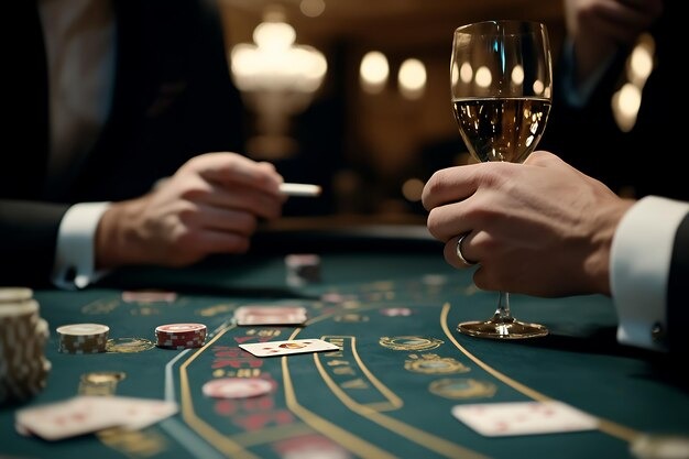 beton 138 Caribbean Stud Poker table during peak hours